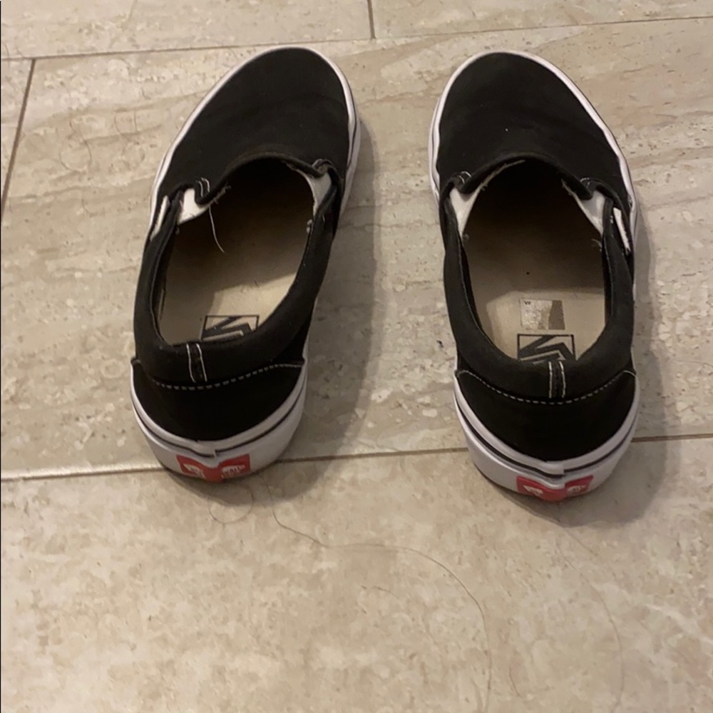 black slip on vans!
